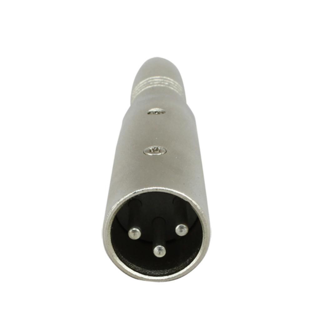 3 Pin XLR Male to 1/4" 6.35mm Mono Female Jack Audio Cable Mic DJ PA Adapter