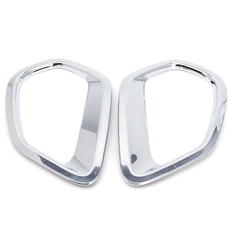 2 Pcs Chrome Car Back Rear Fog Light Lamp Cover Trim For Mitsubishi Outlander