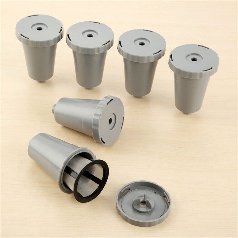 Refillable Gray Reusable Coffee For My K-Cup Keurig Filters 6 Sets i Cafilas