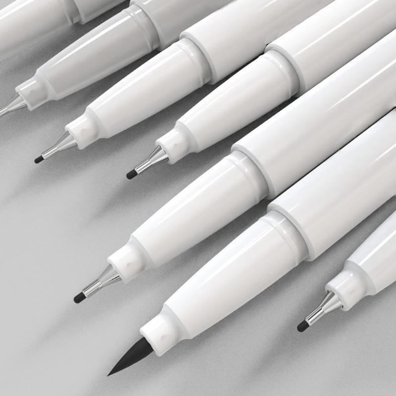 Pack of 9 Pcs Multi-purpose Balck Liner Pens Kit DIY Graffiti Fineliner Pens Set