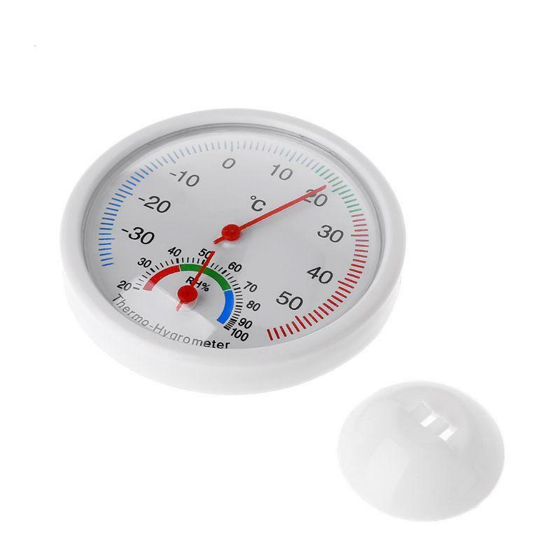 Clock-shaped Thermometer Humidity Meter Temperature Hygrometer Indoor Outdoor