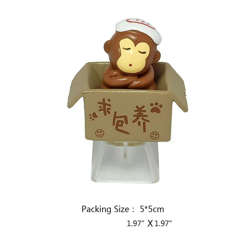 Custom Cartoon Anime Monkey Bottom Backlit Keycap R4 Height Gifts for Children