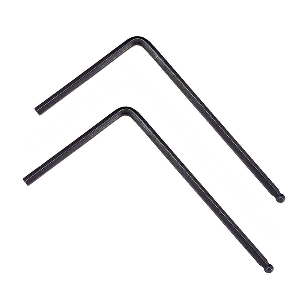 2x 4mm Ball End  Rod Adjustment Wrench Tool for Acoustic Guitar Black