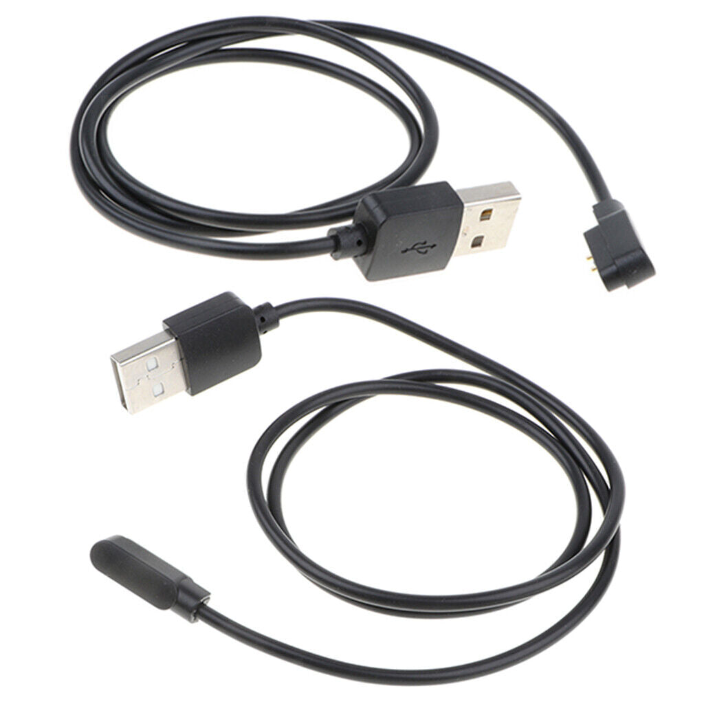 2 Pin 2pcs Charger Magnetic Charging  USB Cable  Watch Bracelet 4mm