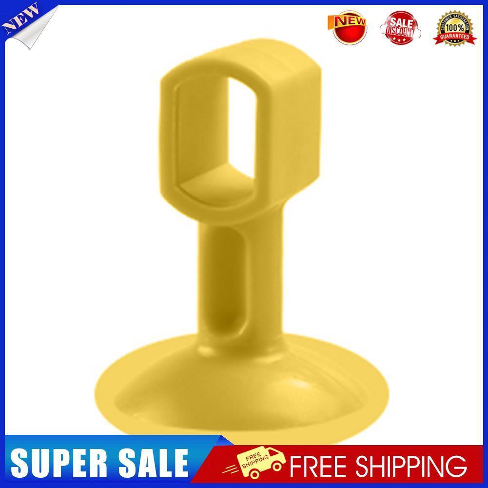 2pcs Doorknob Wall Mute Crash Pad Cushion Door Handle Silencer (Yellow)