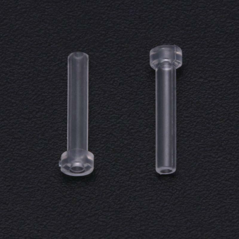 10Pcs Earrings Clutch Anti Allergy Back Plugs Sleeve Tube Protection Ears Pad