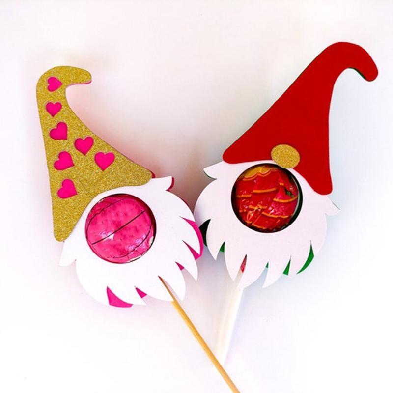 Gnome Lollipop Holder Metal Cutting Dies DIY Stamps Embossing Scrapbooking Photo