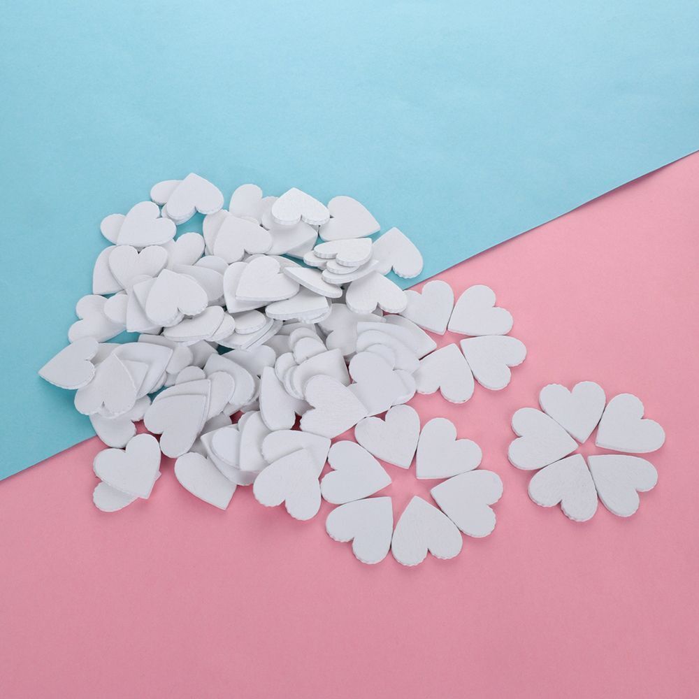 DIY Crafts Decoration Ornament Embellishment Scrapbooking Natural Wood Heart