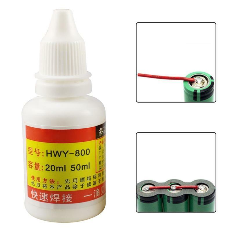 No-Clean Flux Powerful Rosin Soldering Agent 20ml for White Steel Plate Iron