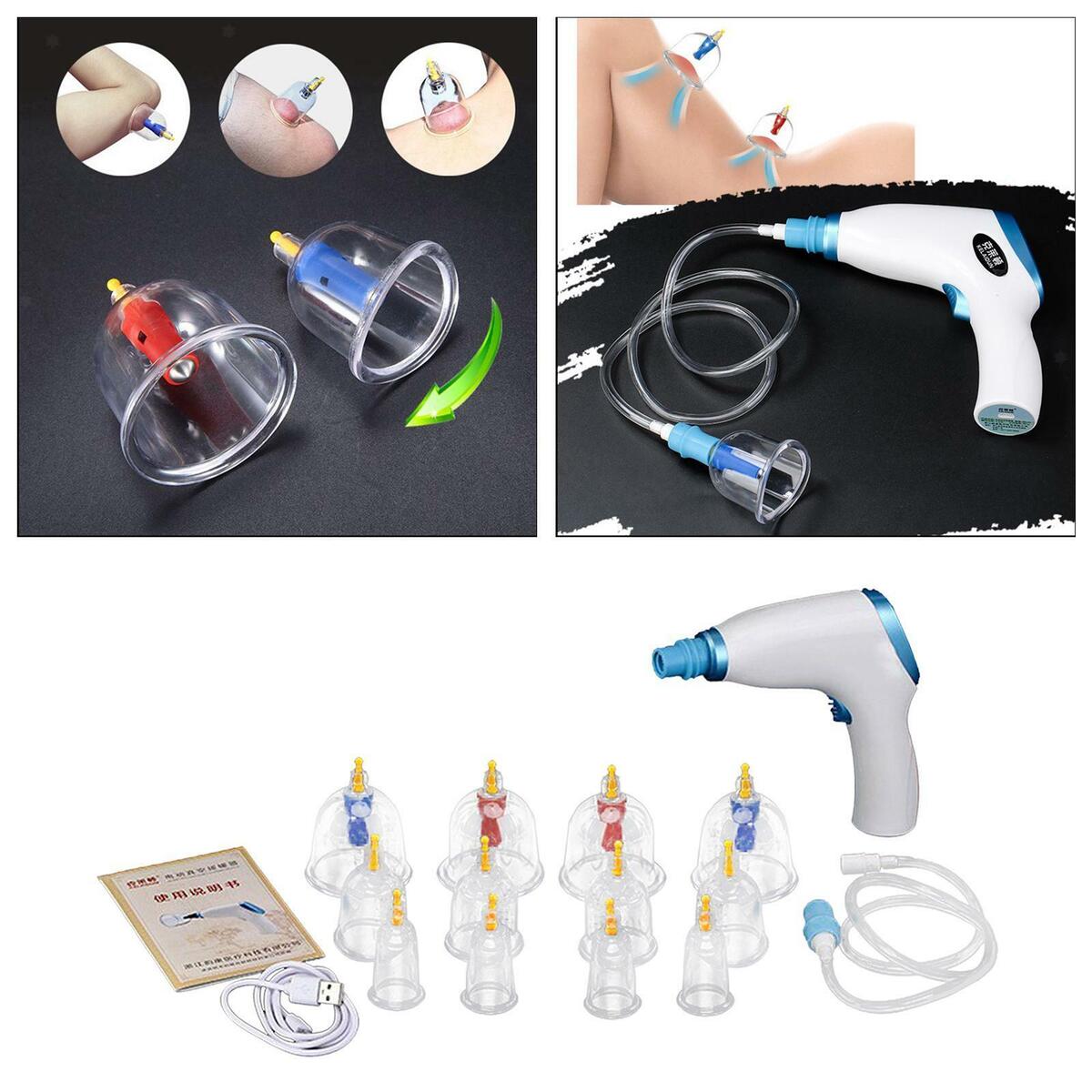 Wet/Dry Electric Cupping Kit Cupping   for Back Massage  Healthy