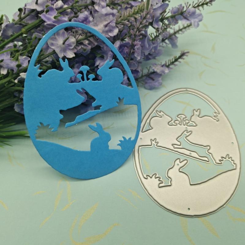 Easter Egg Bunny Metal Cutting Dies Stencil DIY Scrapbooking Album Paper Card