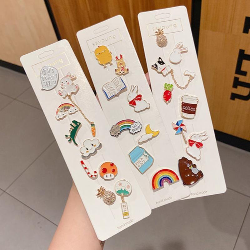 20 Pcs/Set Delicate Cartoon Brooch Pins Coats Scarves Shirts Clothes Bags Pins