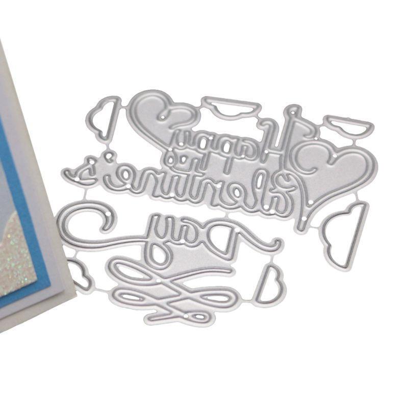 Happy Valentine's Day Metal Cutting Dies Stencil DIY Scrapbooking Album Stamp