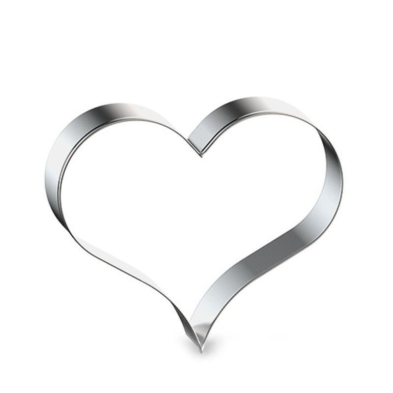 Food-Grade Stainless Steel Valentine's Day Theme Cookie Cutters Baking Utensils