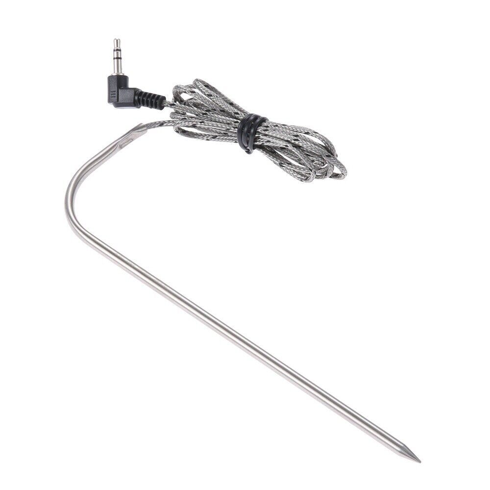 BBQ Meat Temperature Probe Sensor 3.5mm Adapter For Traeger Wood Pellet Grills
