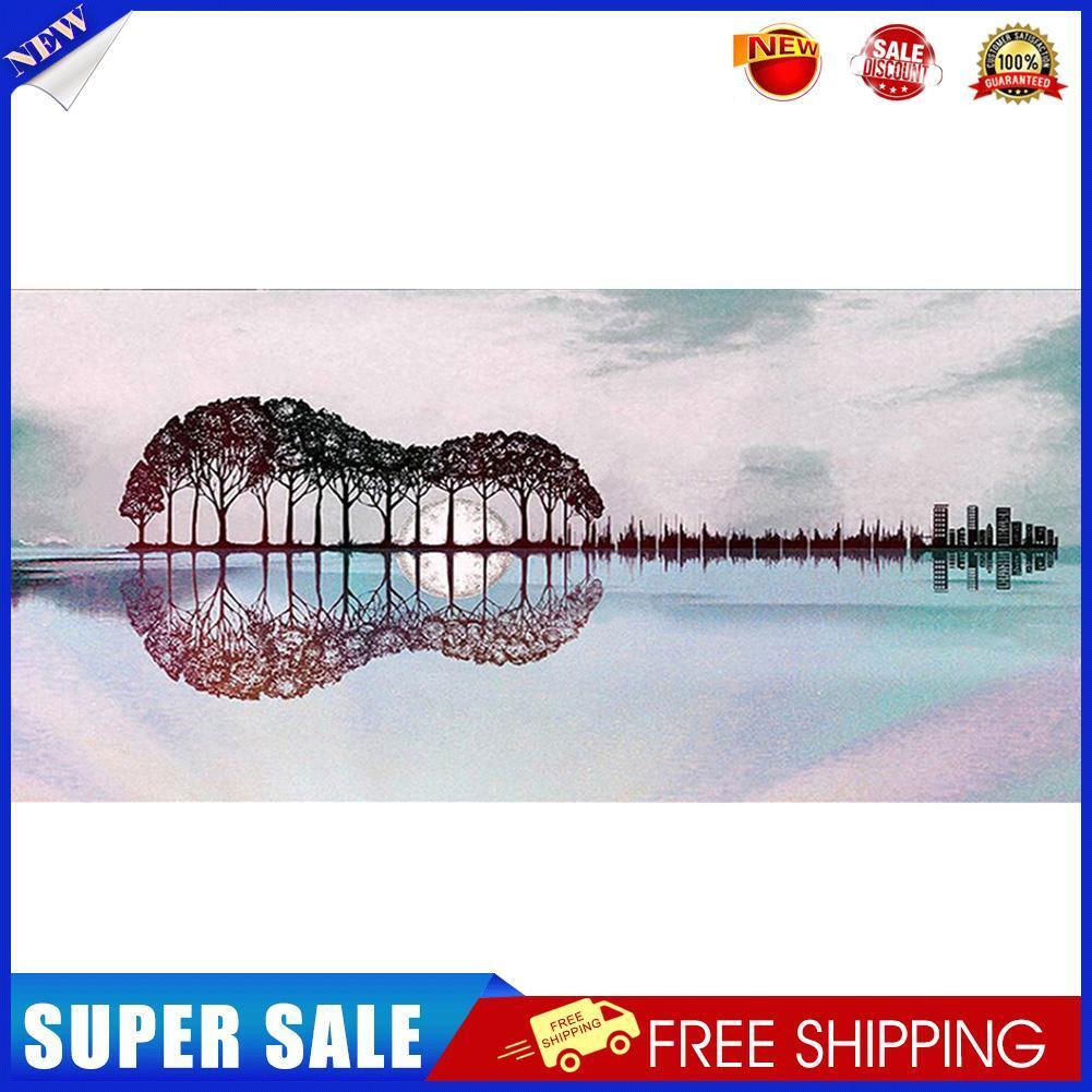 Guitar Tree Oil Paint By Numbers Kits Canvas Picture Wall Art DIY Craft