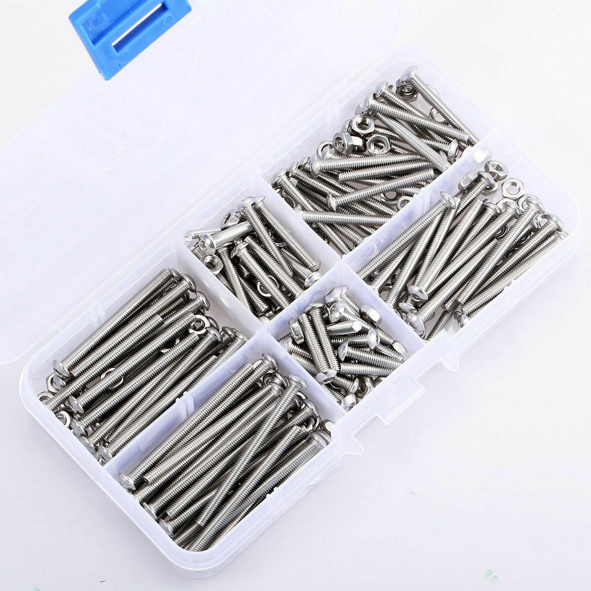 240pcs M3  Stainles Steel Hex Screw Nuts Bolt Socket Cap Assortment Set