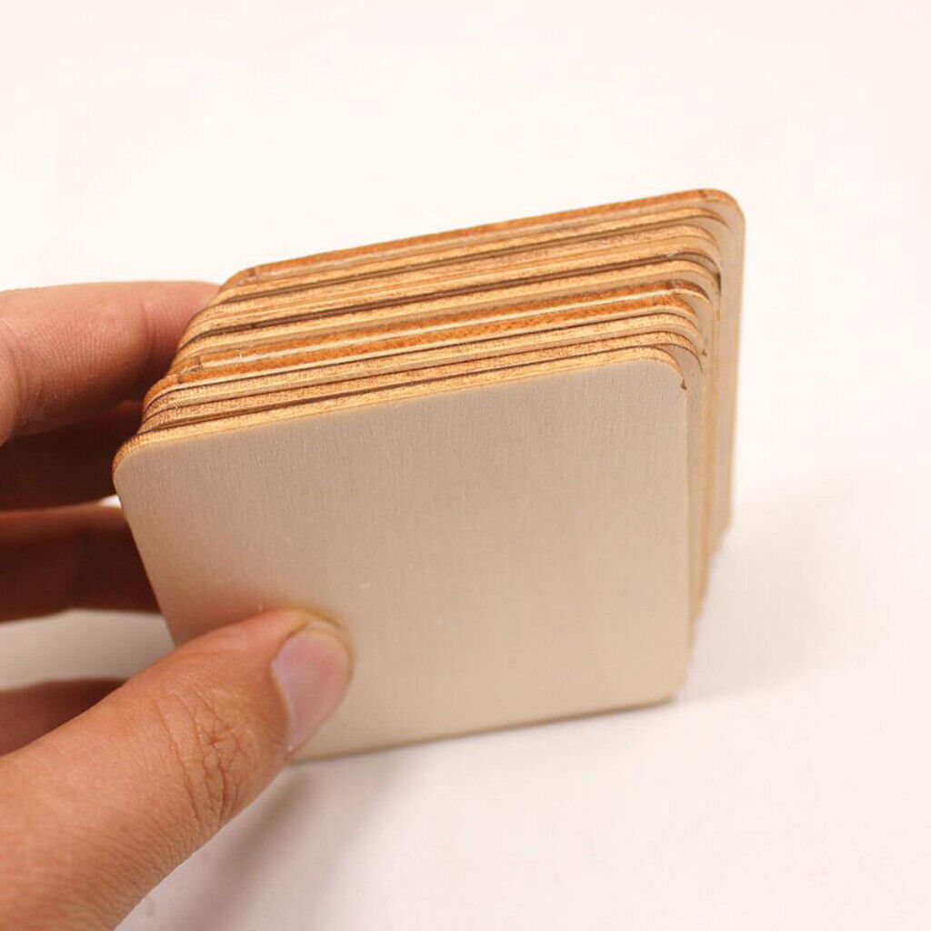 30pcs Unfinished  Cutouts en Blank Cards Pieces to Paint