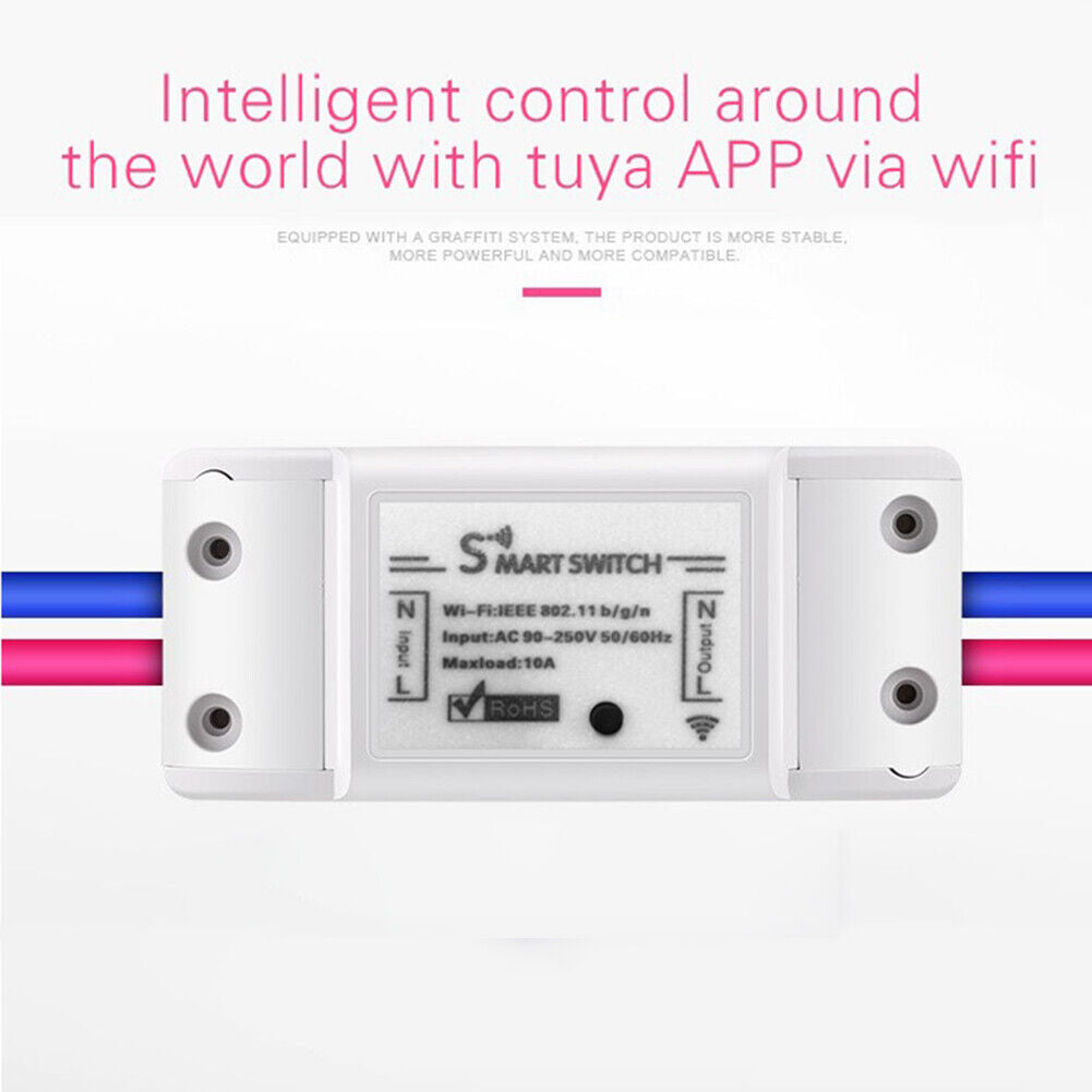 WiFi Smart Light Switch Wireless Remote Home LED Breaker Controller Module