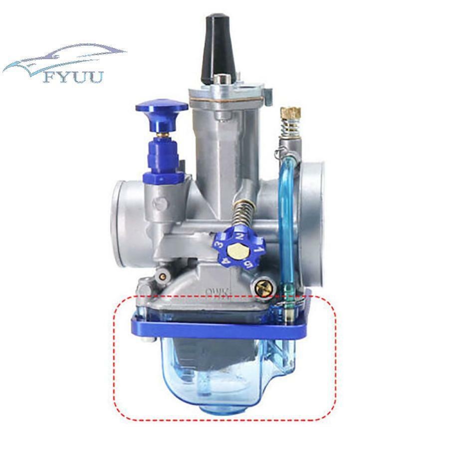For PWK I/II/IIICarb Blue Transparent Carburetor Bottom Float Bowl Plastic Shell