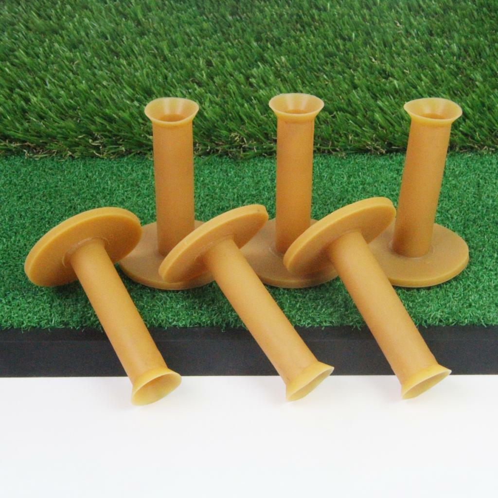 Golf Rubber Tees Driving  6 , 75mm  Size for Practice Mat - Durable