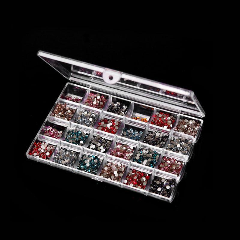 Jewelry Organizer Box for Earring Storage Clear Plastic Container 24 Compartment