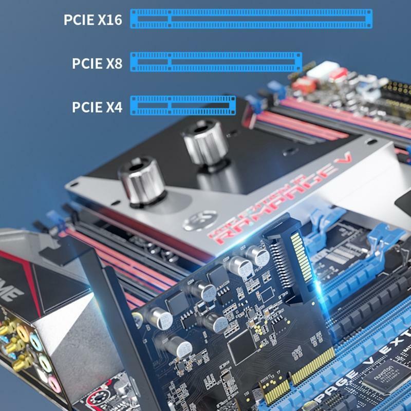 PCIE to USB 3.2 DP Adapter 20Gb 2-Port ( Type C 3.2+ PD 20W ) Converter PCI-E X4