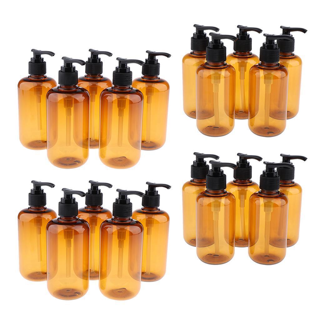 20 Pieces Pump Bottles Travel Liquid Soap Gel Lotion Containers Dispenser
