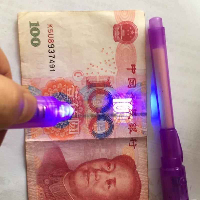 Colorful Invisible Ink Pen Magical Ink Pen with UV Light Xmas Gift Bags Filler