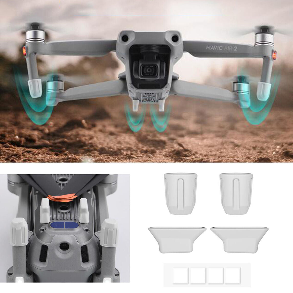 NEW Tripod Pad Dust Pad Protective Bracket Anti-wear for MAVIC AIR2 Accessories