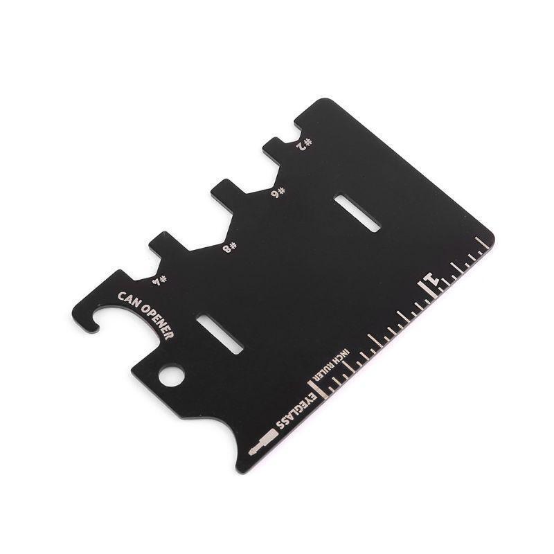 1Pc Outdoor Travel Stainless Steel Mini Mobile Phone Bracket Card Bottle Opener