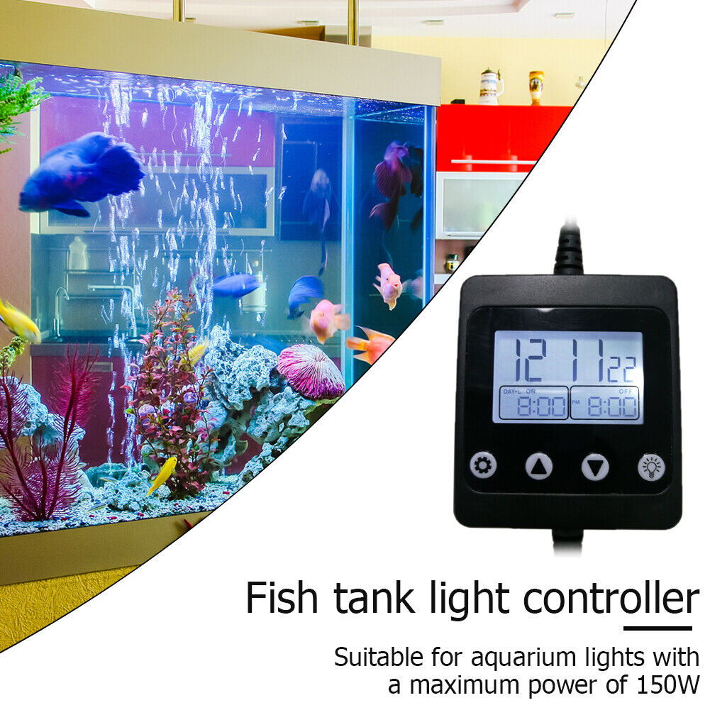 Intelligent Aquarium Light Controller LCD Display with Timer Dimming System