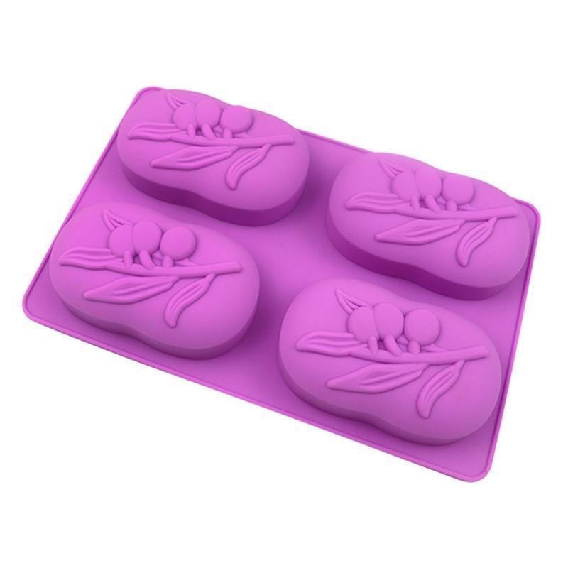 Olive Trees Shape Silicone Soap Mould Handmade Soap Making Mold for Scented Soap