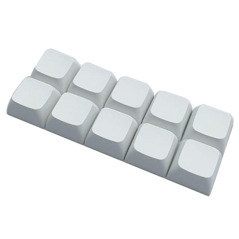 10 Pieces XDA Profile 1U Dye Sublimation PBT Keycap for Mechanical Keyboard