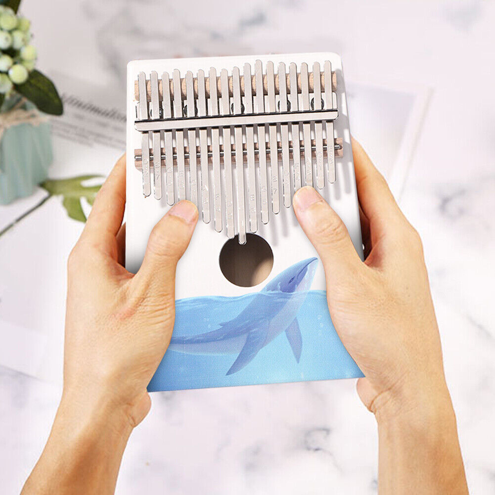 17 Keys Kalimba Wood Thumb Finger Piano Musical Instrument for Beginner (A)