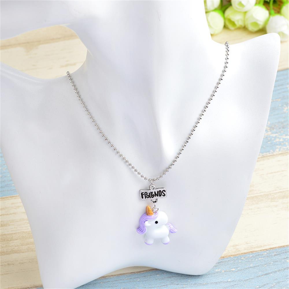Friend Forever Jewelry New Bff Necklace Bead Chain Unicorn Pendants Friendship
