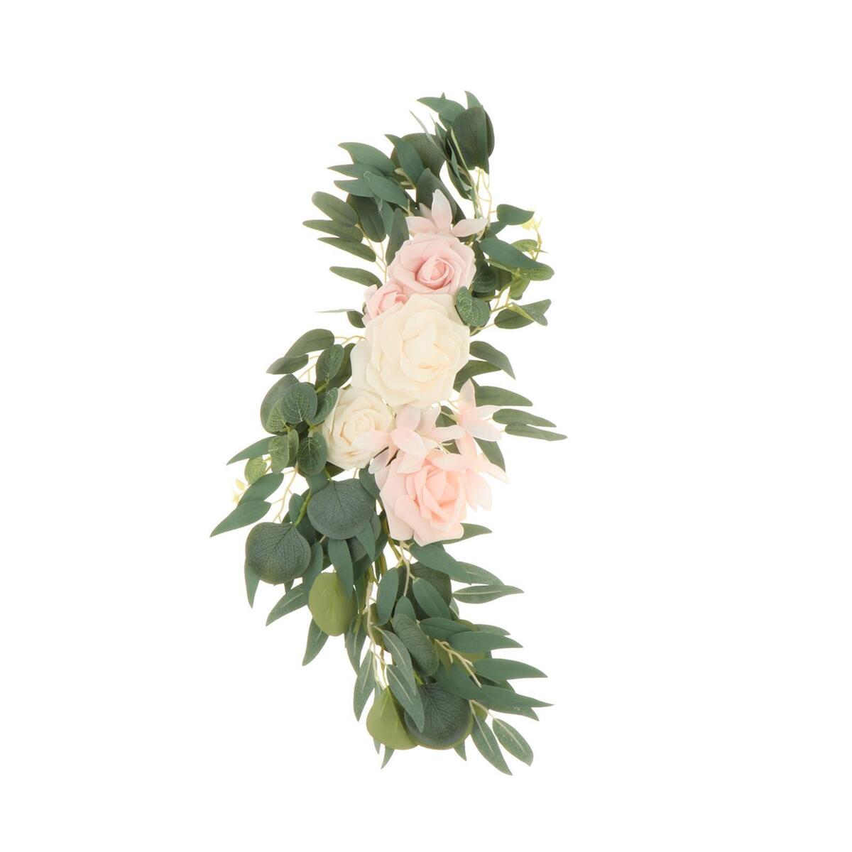 4Pieces Wedding Arch Flowers Rose Flower Swag Garland Wedding Holiday Wall