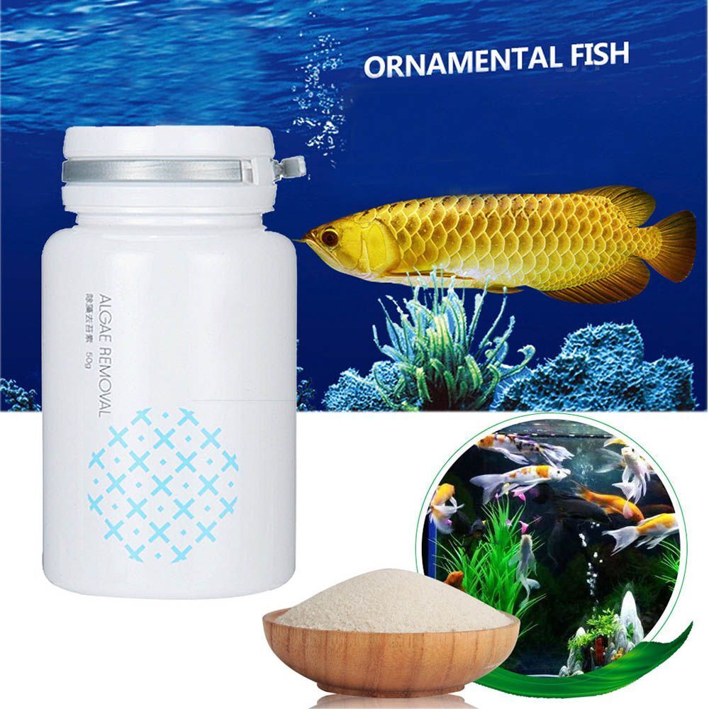 Algae Repellent Aquarium Algaecide Fish Tank Cleaning Powder Tank Moss Remover