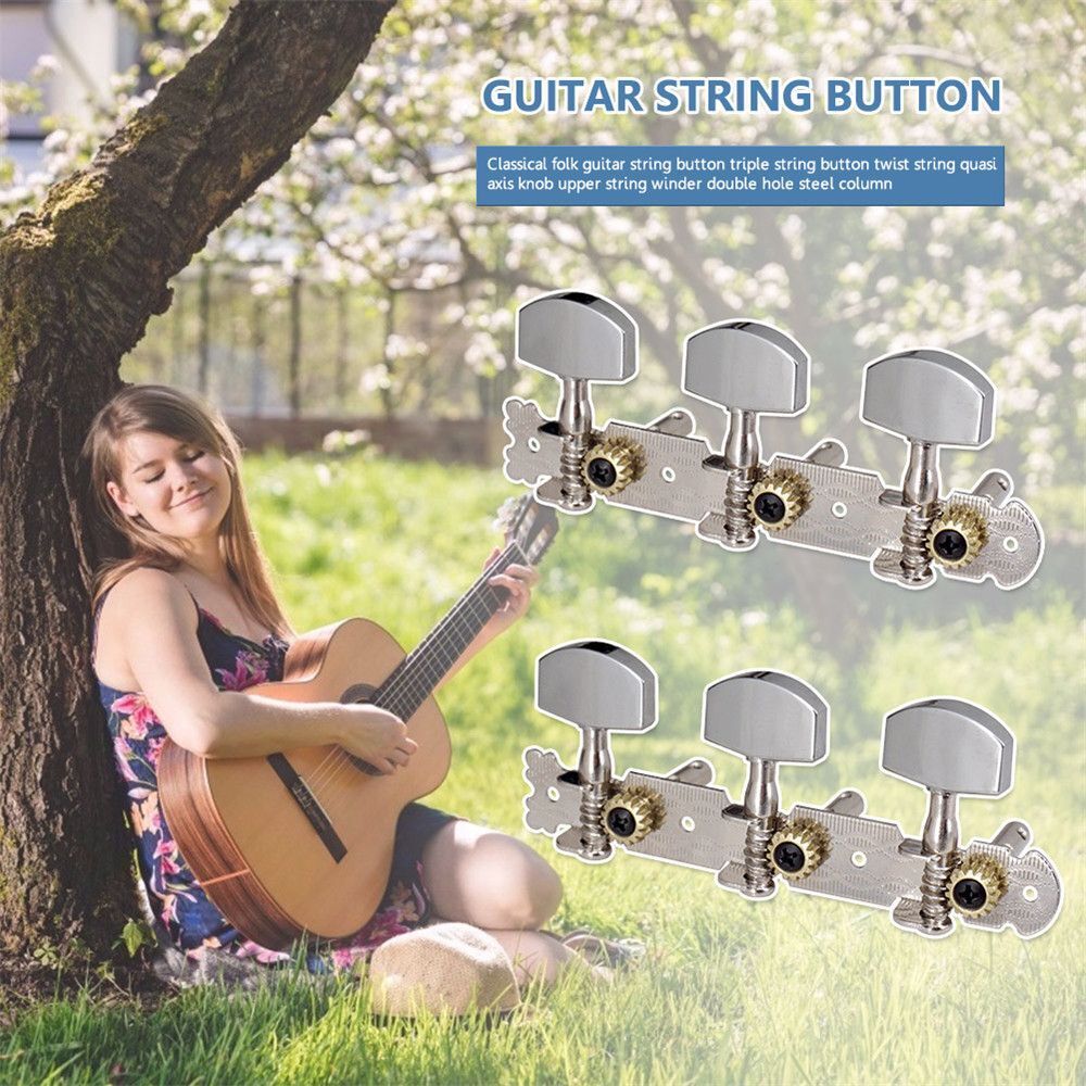 Heads Tuners L R Triplet Folk Guitar Accessories Bass Guitar Tuning Pegs