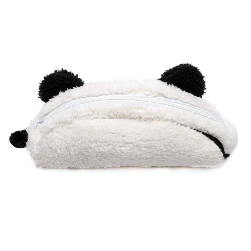 New Cute Soft Plush Case Panda Pencil Pen Bag Cosmetic Makeup Pouch Bag