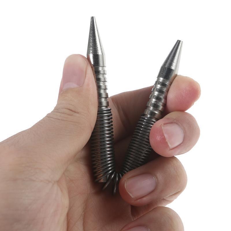 2 Pieces Hammerless Nail Set Punch for Daily Home Maintenance High Hardness