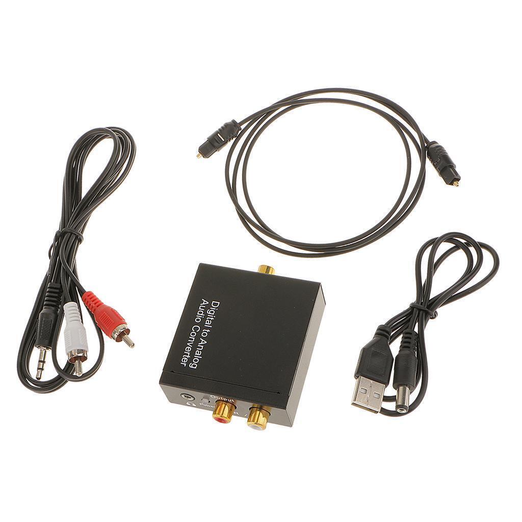 Digital Coaxial  Optical to Analog L/ Audio Converter Adapter