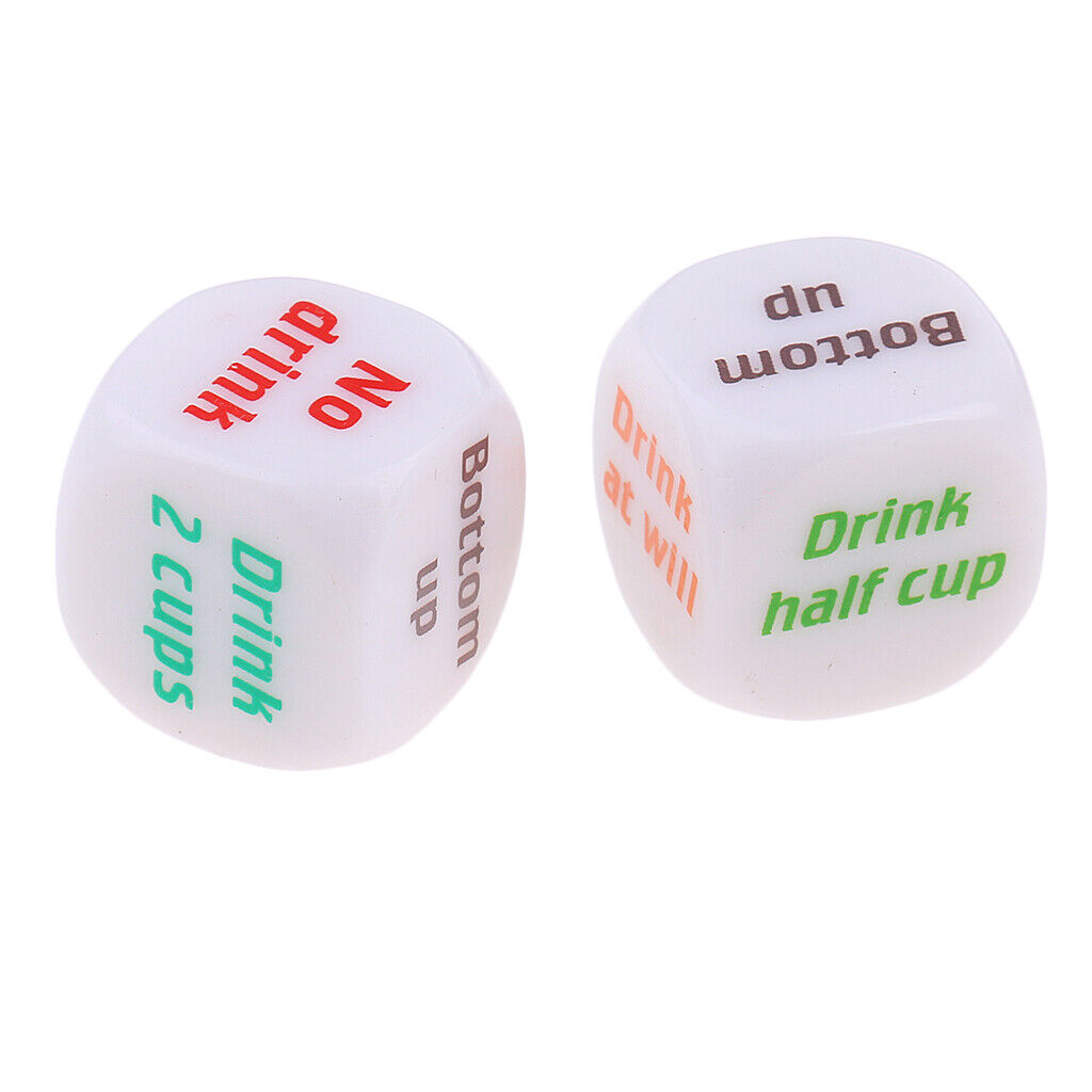2pcs Drinking Decider Game  D6 for Board Game  Drink Gaming