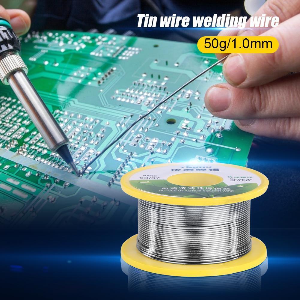 50g/roll Rosin Core Soldering Tin Wire Flux Reel Line Welding Wires (1.0mm)