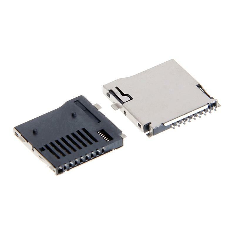 10PCS Push-Push Type TF Micro SD Card Socket Adapter Automatic PCB Connector