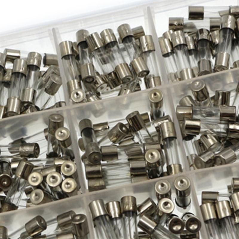 15 Value 300Pcs 0.1A-20A 250V Quick Fuse Assortment 5x20 0.1A-20A Household Fuse