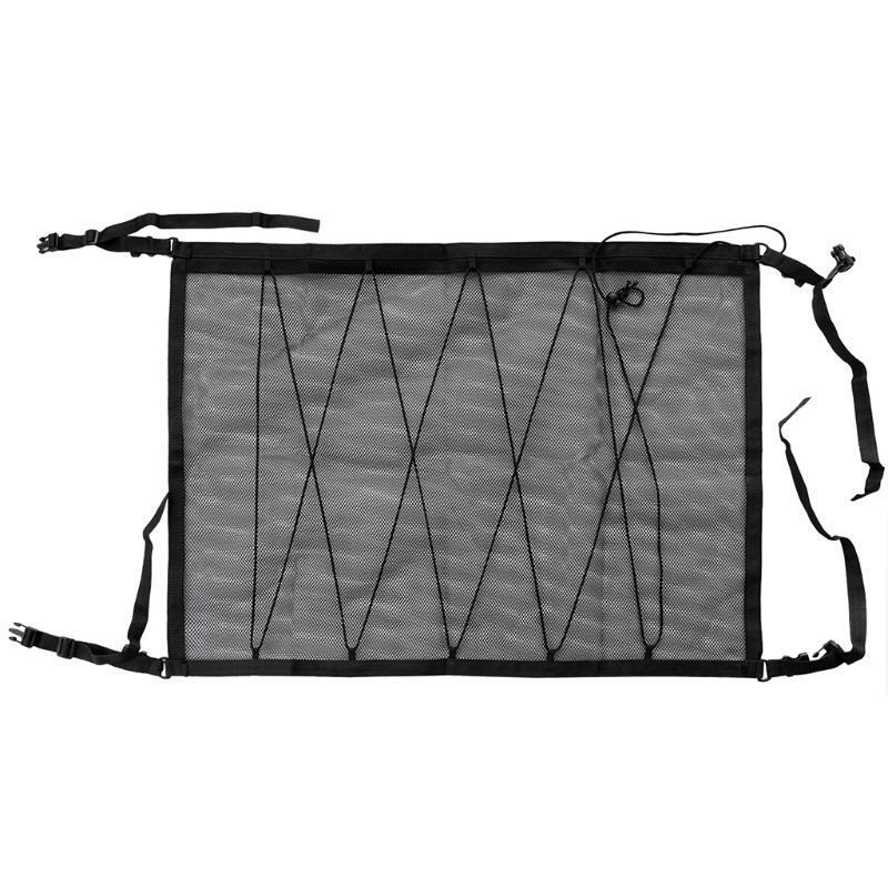 Car Interior Ceiling Storage Net Adjustable Band Trunk Storage Net Pocket