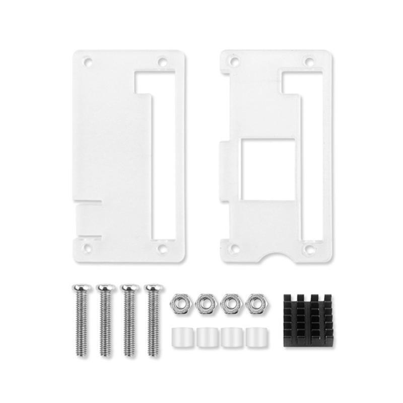 for Raspberry Pi Zero 2 W Acrylic Case Transparent Shell with Aluminum Heat Sink