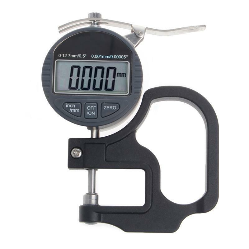 Digital Micrometer 0.001 12.7mm Electronic Thickness Gauge Depth LCD Measurement