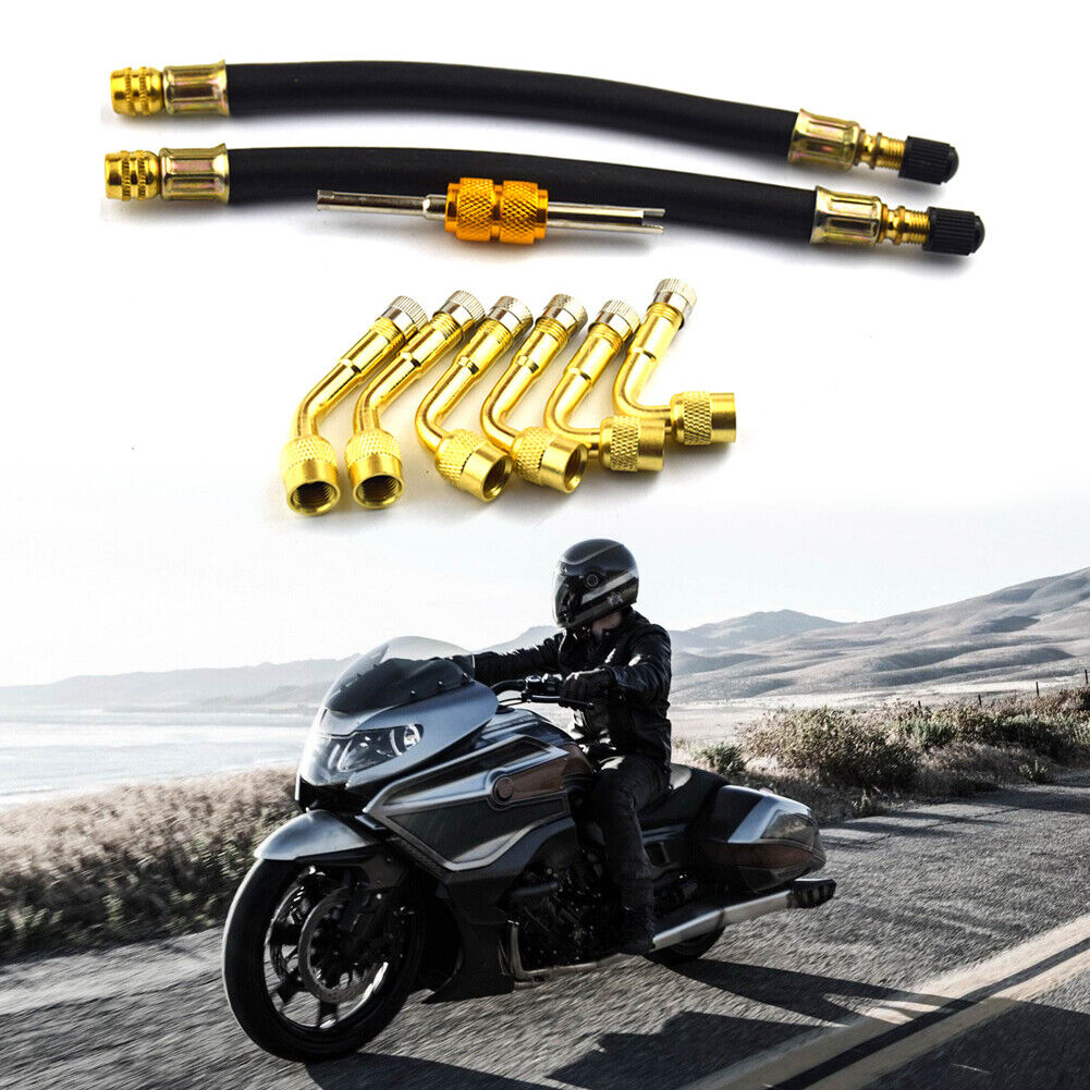 45 90 135 Degree Bend Tire Valve Extension Adapter Set for Motorcycle Bike